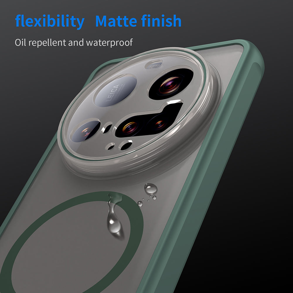 Funda MagSafe para Xiaomi 15 Ultra, Techsuit, HaloFrost II, Verde
