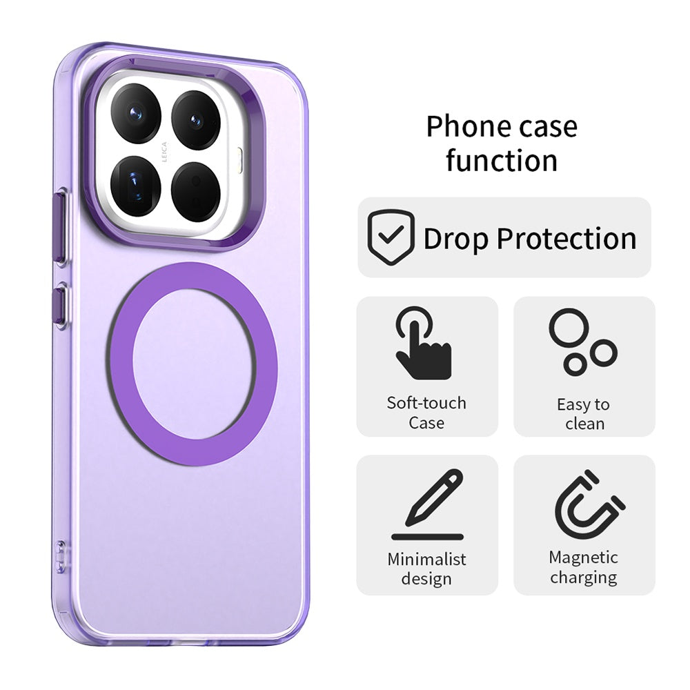 Funda MagSafe para Xiaomi 15T Pro, Techsuit, CandyCase, Morado