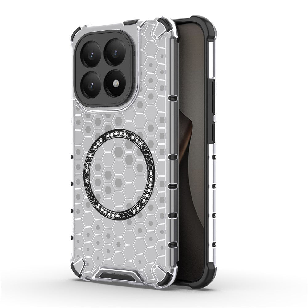 Funda MagSafe para Xiaomi 15T, Techsuit, HoneyComb Shield, Blanca