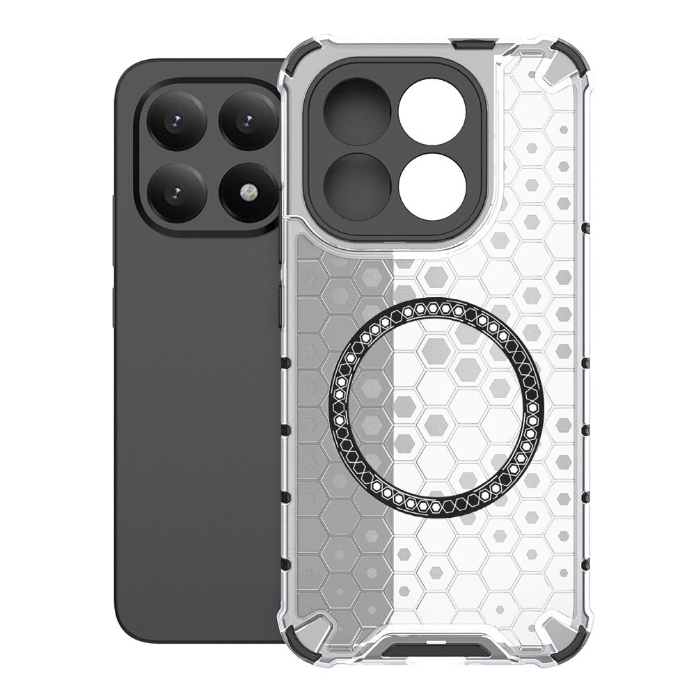 Funda MagSafe para Xiaomi 15T, Techsuit, HoneyComb Shield, Blanca
