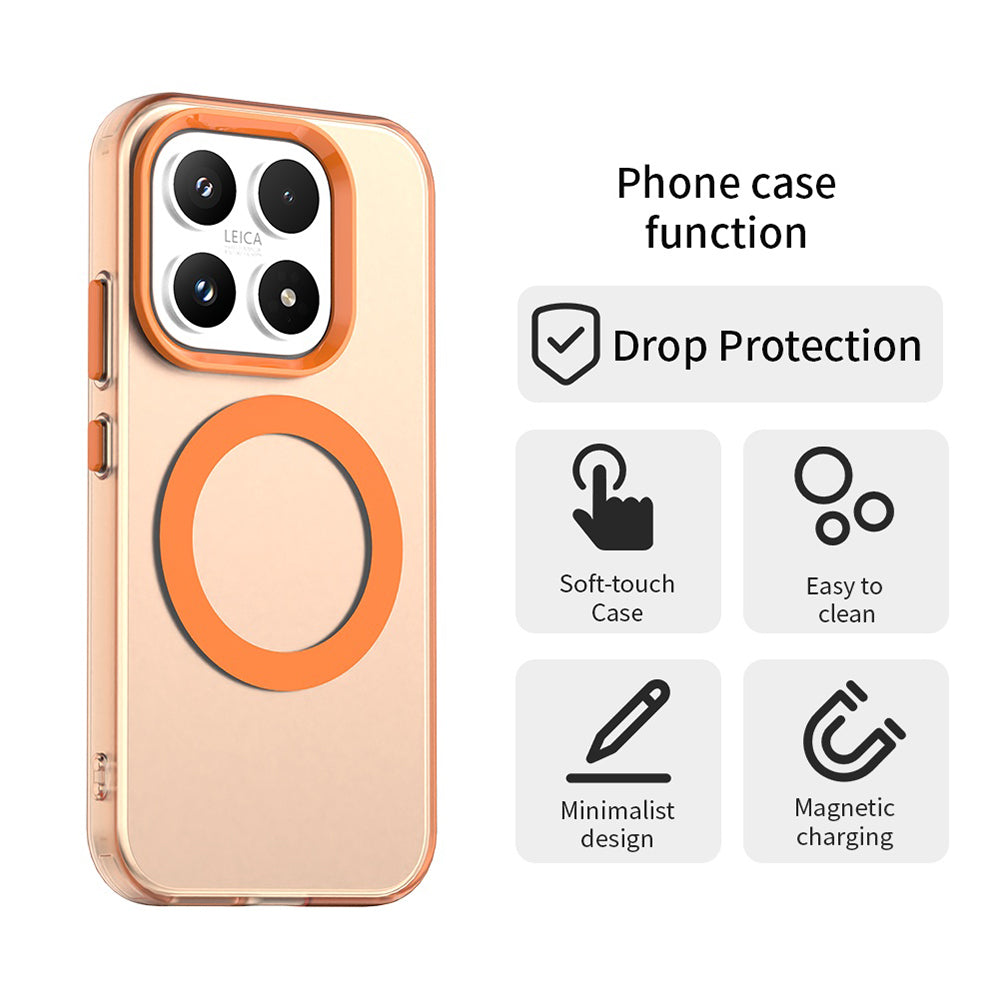 Funda MagSafe para Xiaomi 17, Techsuit, CandyCase, Naranja