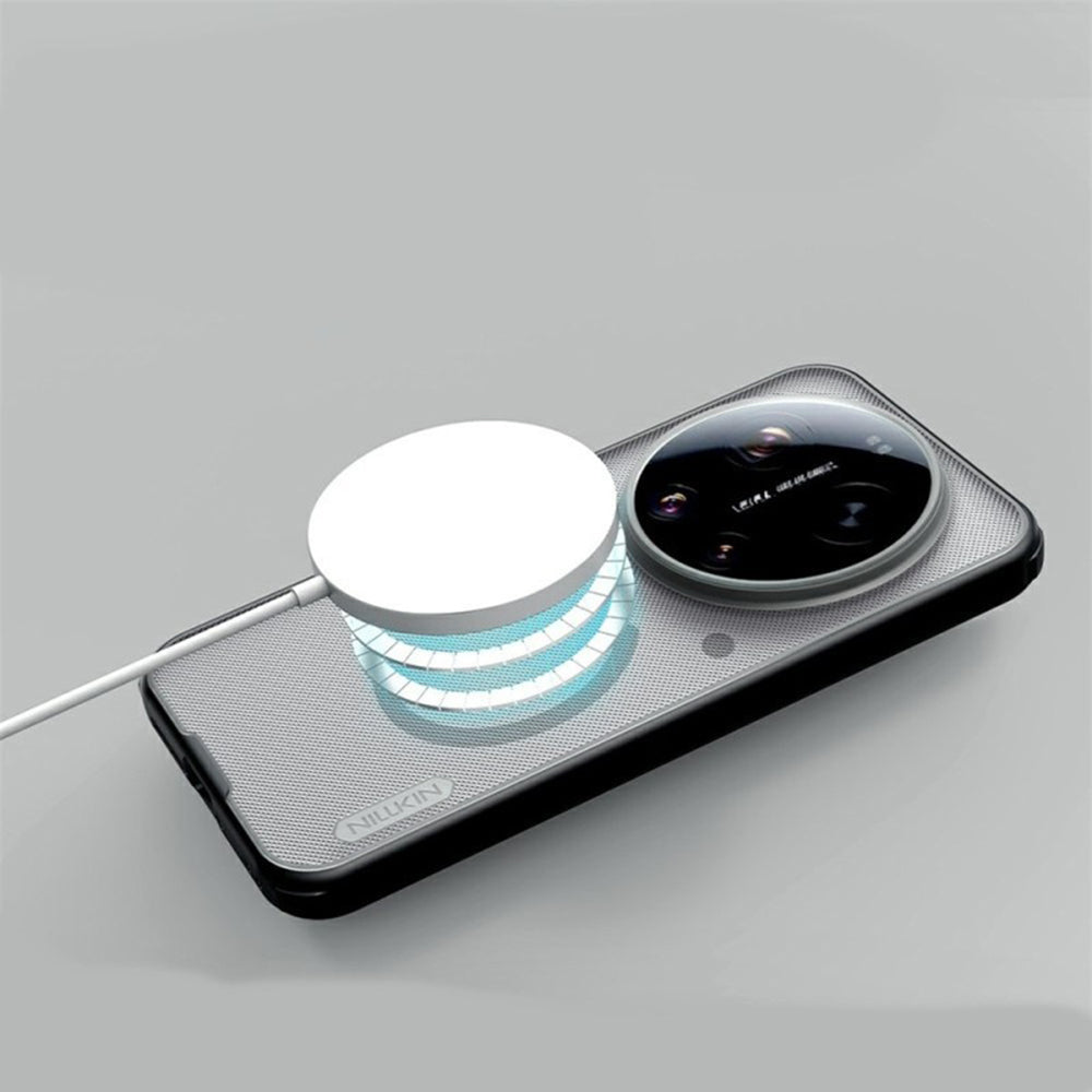 MagSafe Case for Xiaomi 17 Ultra, Nillkin, Super Shield Pro, Black Satin Transparent