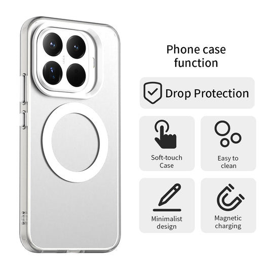 Funda MagSafe para Xiaomi 17T Pro, Techsuit, CandyCase, Blanca