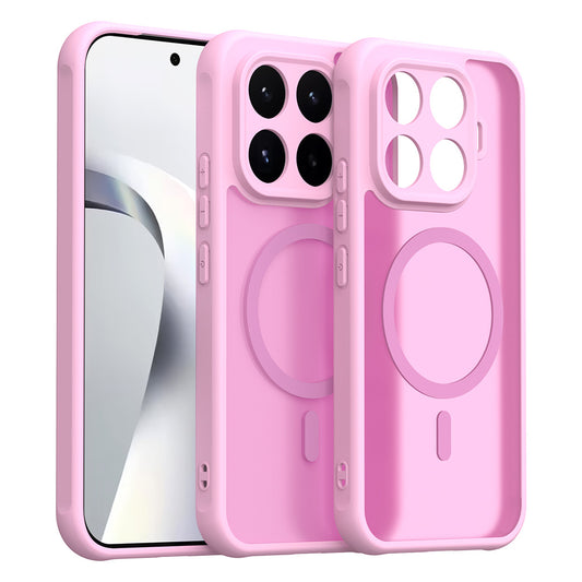 Funda MagSafe para Xiaomi 17T, Techsuit, HaloFrost II, Rosa