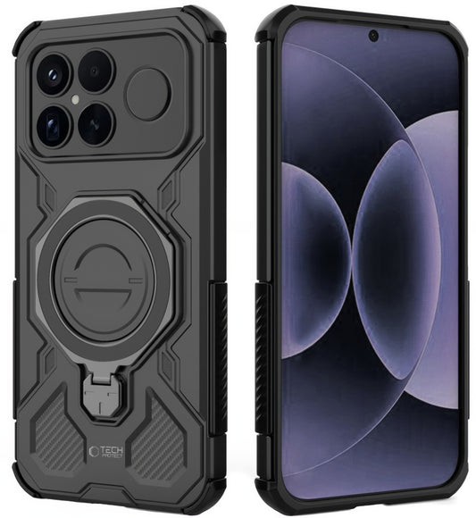 Funda MagSafe para Xiaomi Poco F8 Ultra, Tech-Protect, TacticStand, Negra Mate