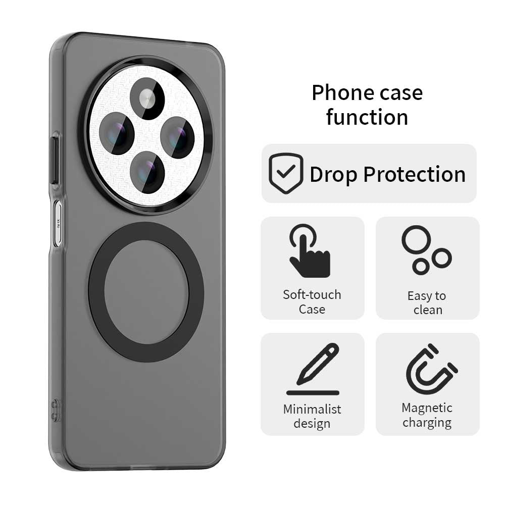 Funda MagSafe para Xiaomi Poco C75 / Redmi 14C, Techsuit, CandyCase, Negra