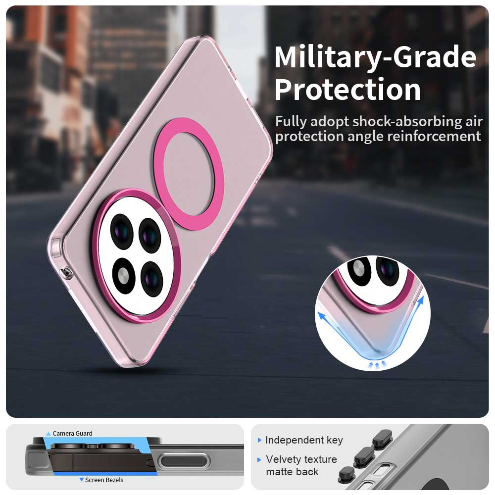 Funda MagSafe para Xiaomi Poco C75 / Redmi 14C, Techsuit, CandyCase, Rosa
