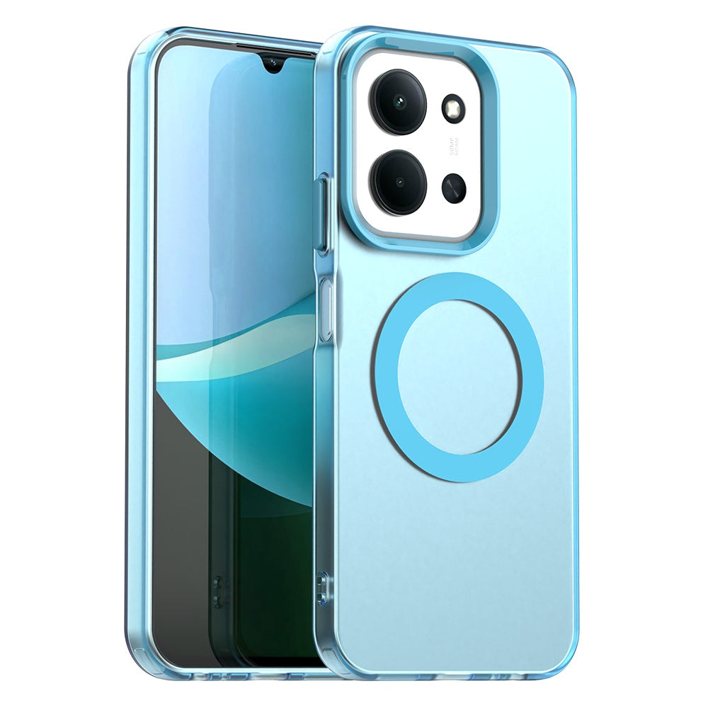 Funda MagSafe para Xiaomi Poco C85 4G / Redmi 15C 5G / 15C 4G, Techsuit, CandyCase, Azul
