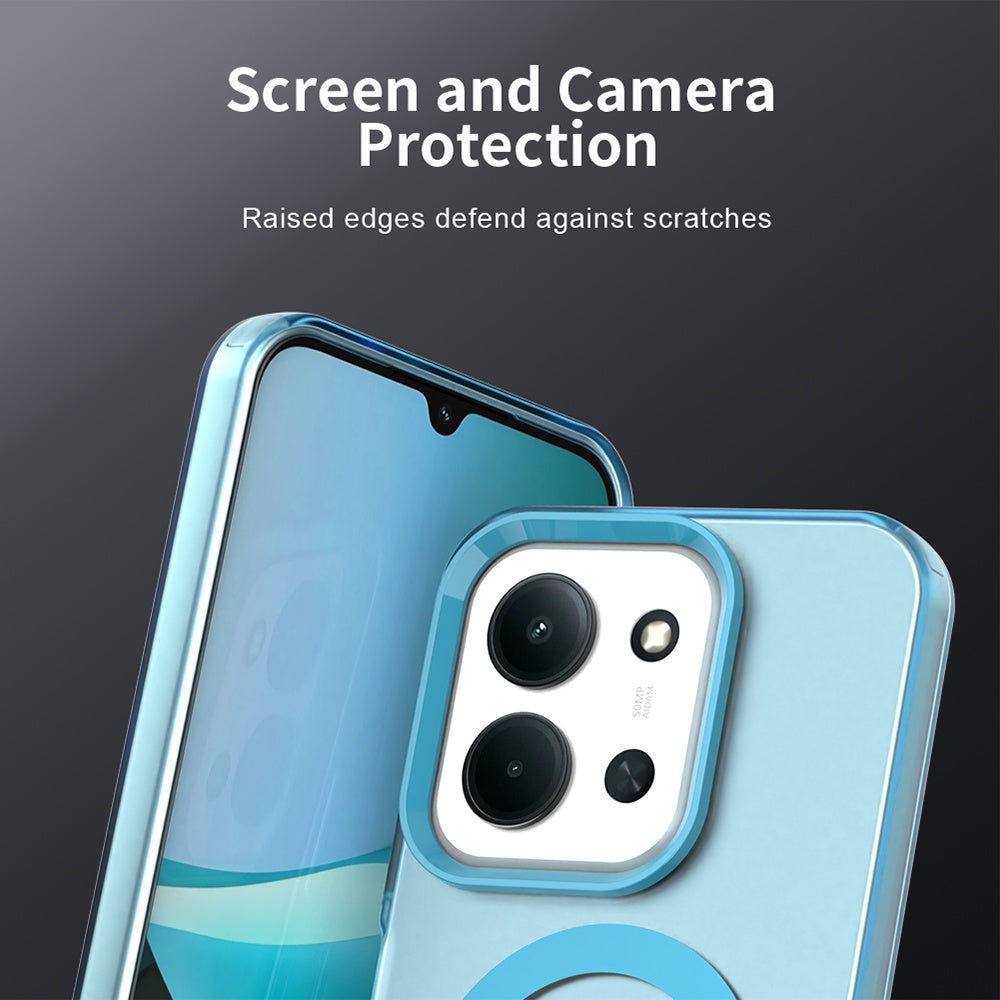 Funda MagSafe para Xiaomi Poco C85 4G / Redmi 15C 5G / 15C 4G, Techsuit, CandyCase, Azul