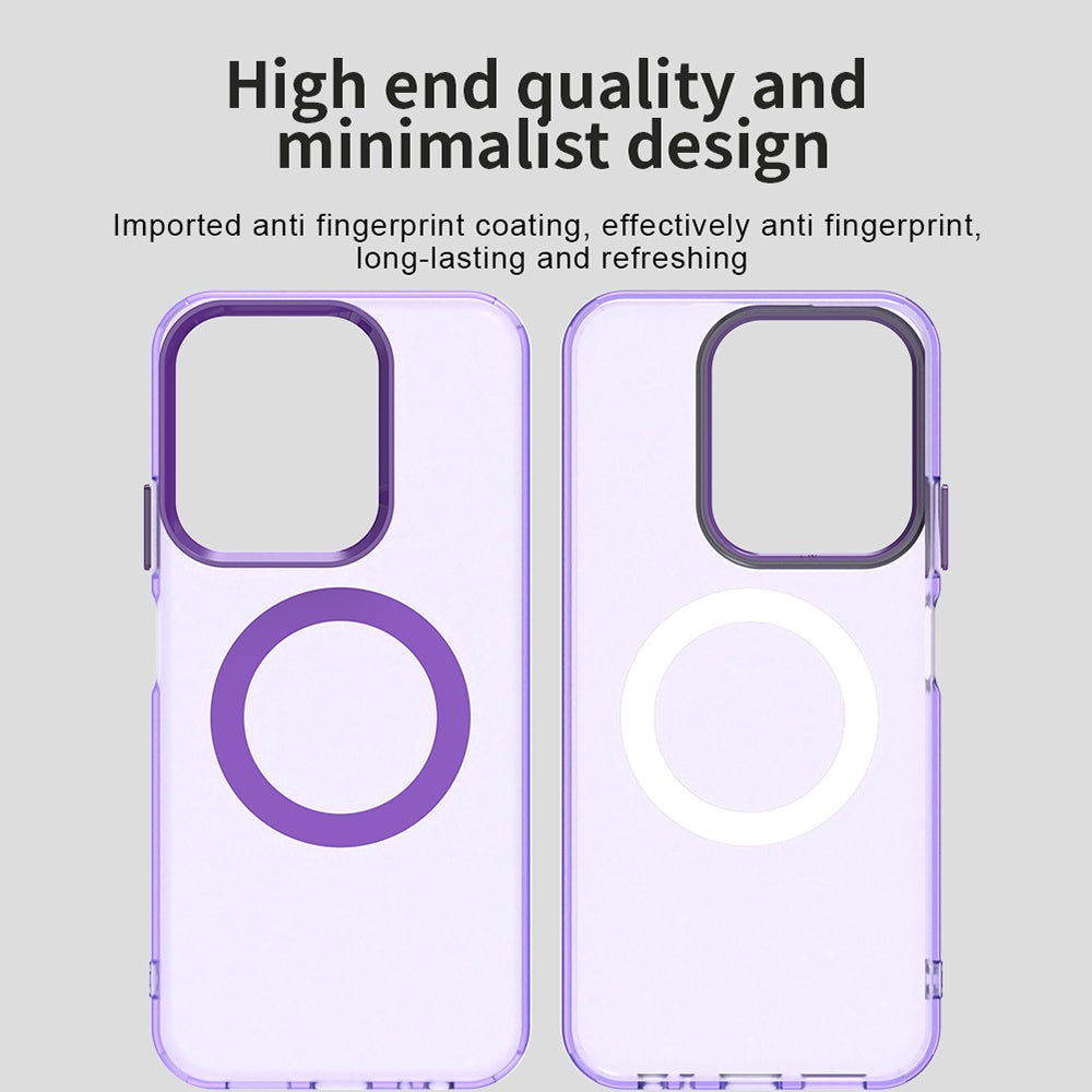 Funda MagSafe para Xiaomi Poco C85 4G / Redmi 15C 5G / 15C 4G, Techsuit, CandyCase, Morado