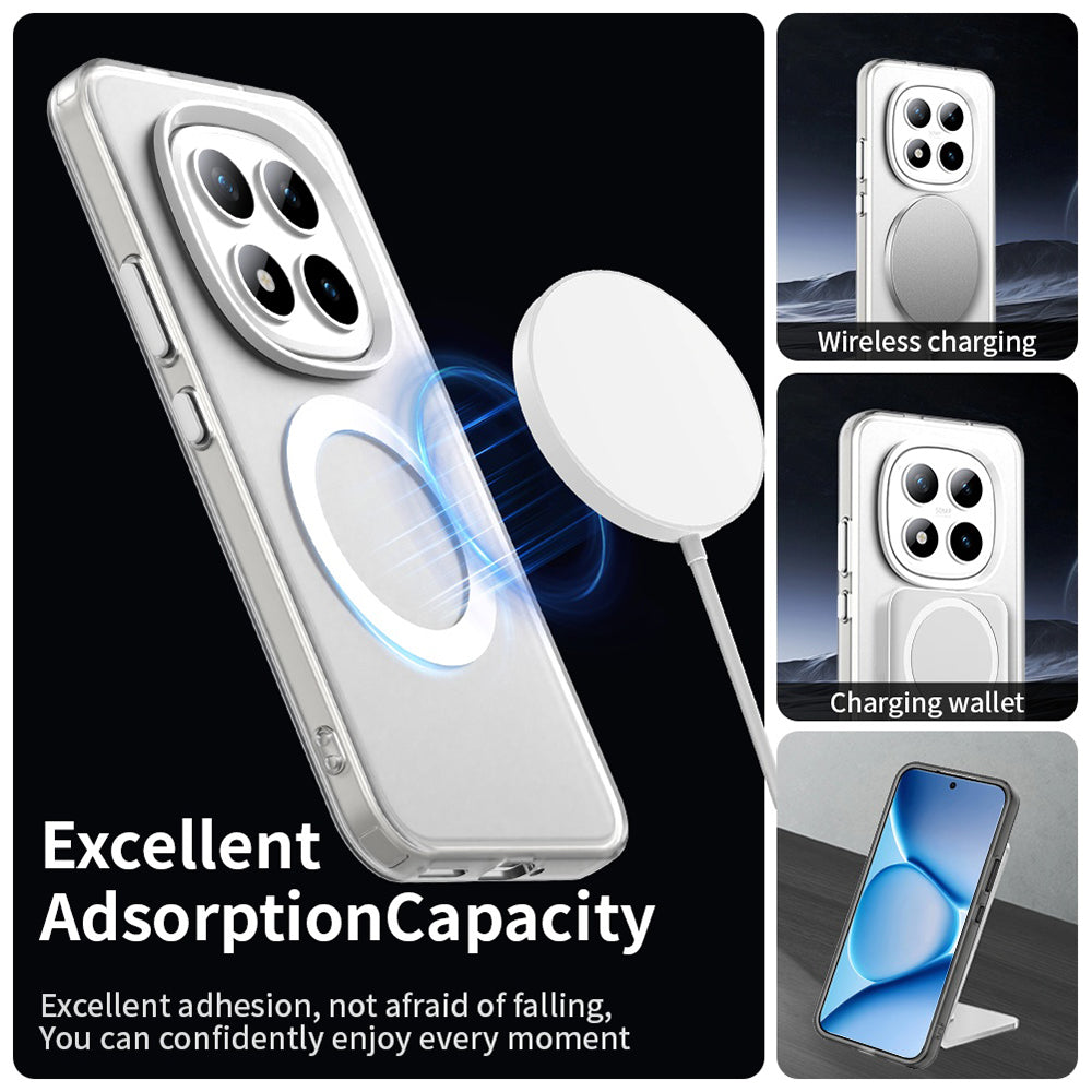 Funda MagSafe para Xiaomi Poco M8 Pro / Redmi Note 15 Pro+ 5G, Techsuit, CandyCase, Blanca