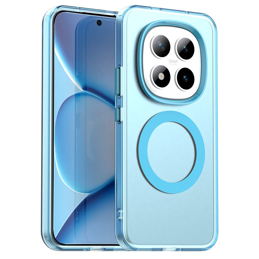 Funda MagSafe para Xiaomi Poco M8 Pro / Redmi Note 15 Pro+ 5G, Techsuit, CandyCase, Azul.