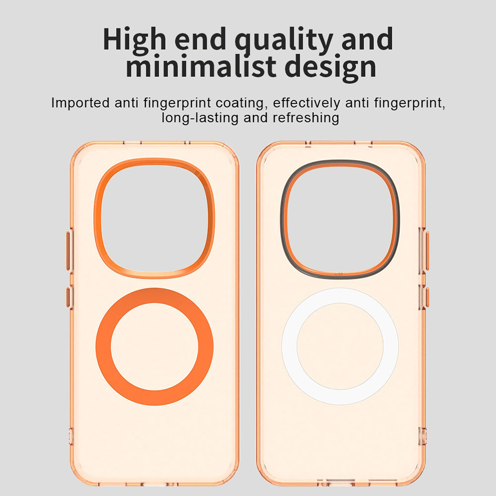 Funda MagSafe para Xiaomi Poco M8 Pro / Redmi Note 15 Pro+ 5G, Techsuit, CandyCase, Naranja