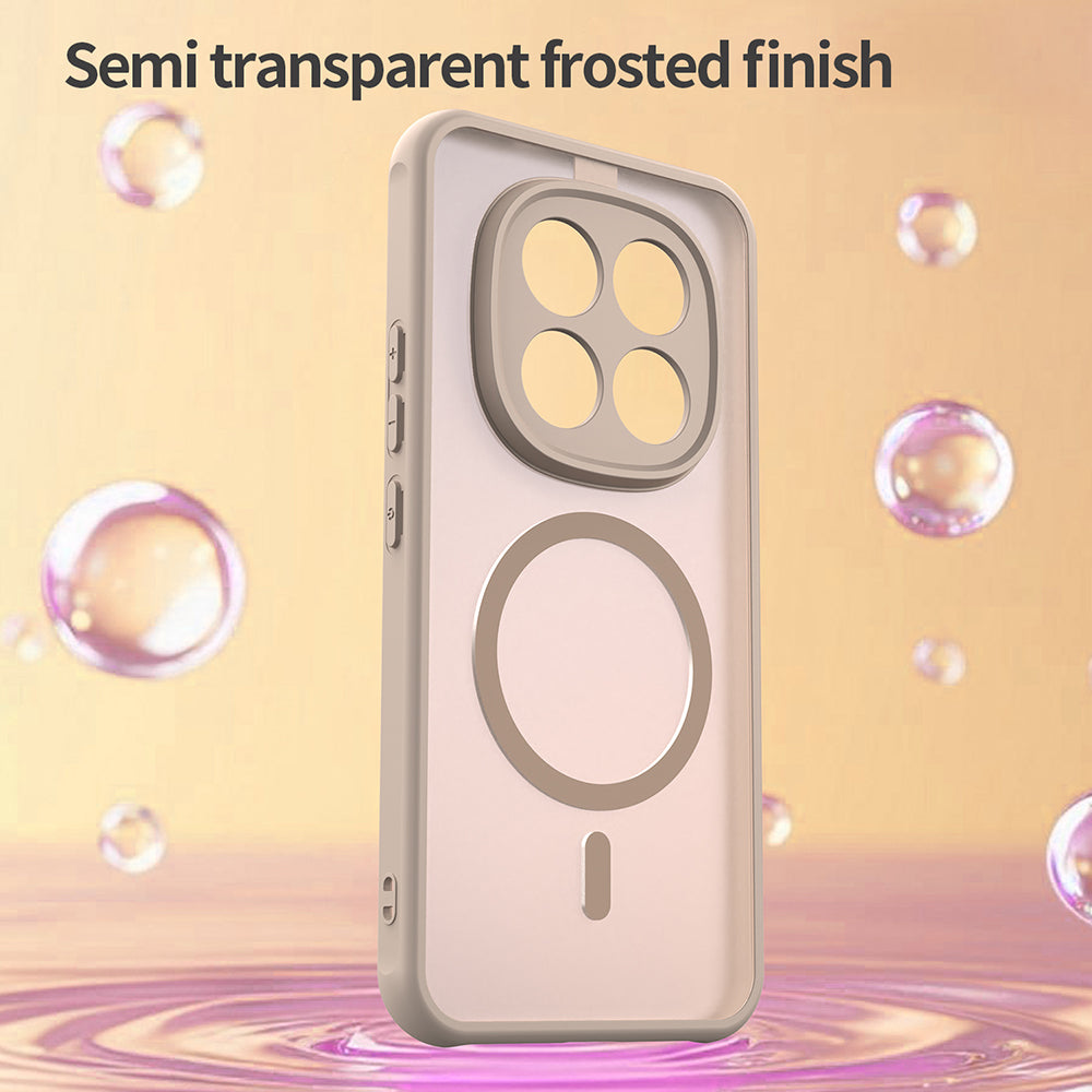 Funda MagSafe para Xiaomi Poco M8 Pro / Redmi Note 15 Pro+ 5G, Techsuit, HaloFrost II, Dorada
