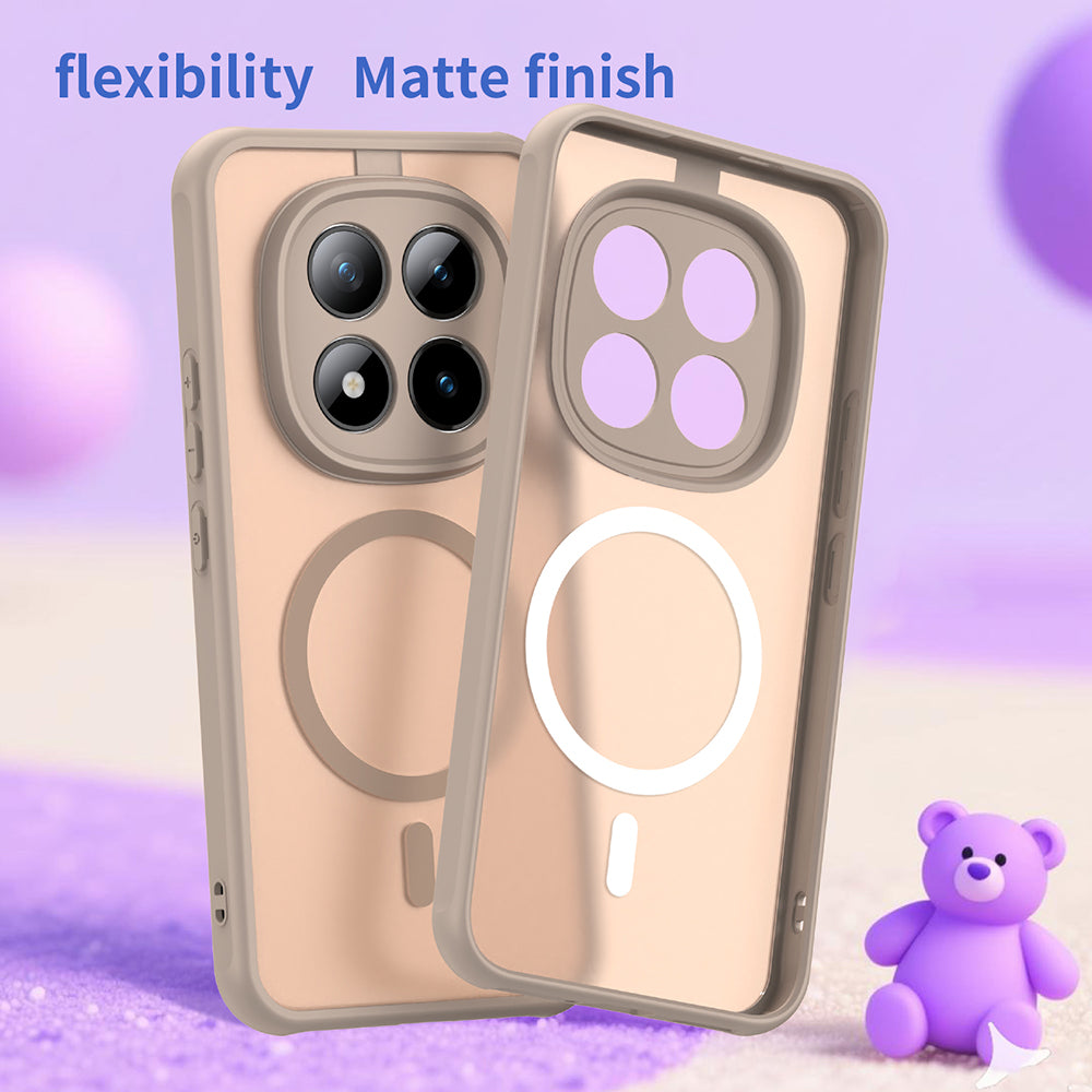 Funda MagSafe para Xiaomi Poco M8 Pro / Redmi Note 15 Pro+ 5G, Techsuit, HaloFrost II, Dorada