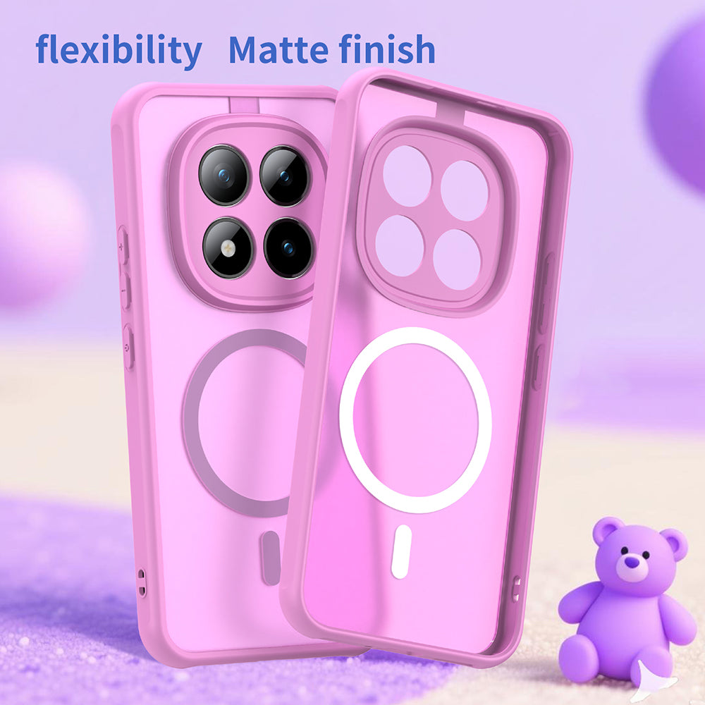 Funda MagSafe para Xiaomi Poco M8 Pro / Redmi Note 15 Pro+ 5G, Techsuit, HaloFrost II, Rosa