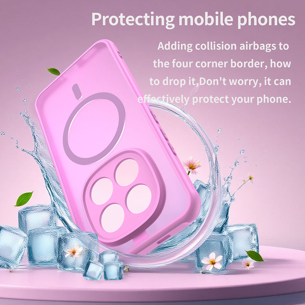 Funda MagSafe para Xiaomi Poco M8 Pro / Redmi Note 15 Pro+ 5G, Techsuit, HaloFrost II, Rosa
