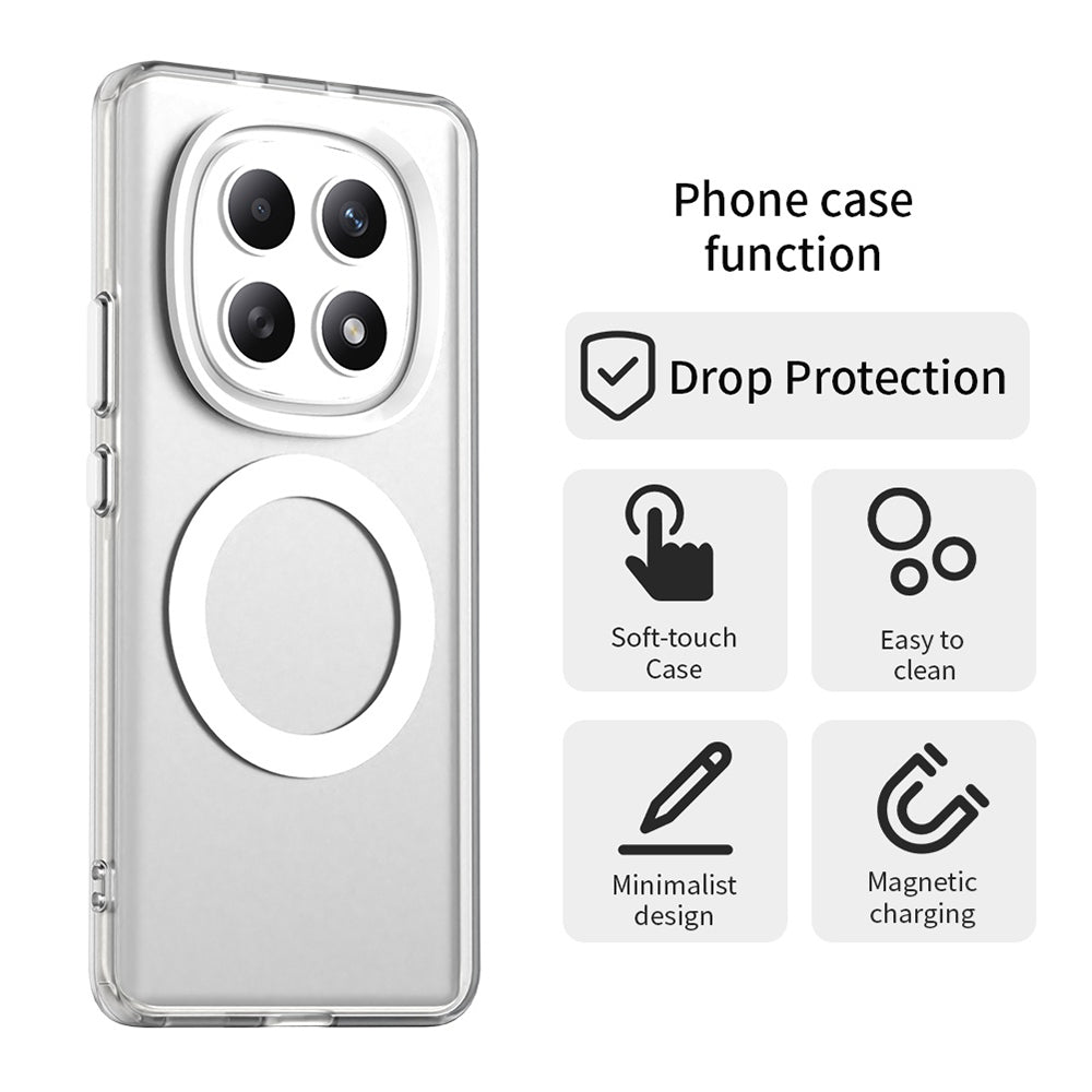 Funda MagSafe para Xiaomi Poco M8 / Redmi Note 15 5G / Note 15 4G, Techsuit, CandyCase, Blanca