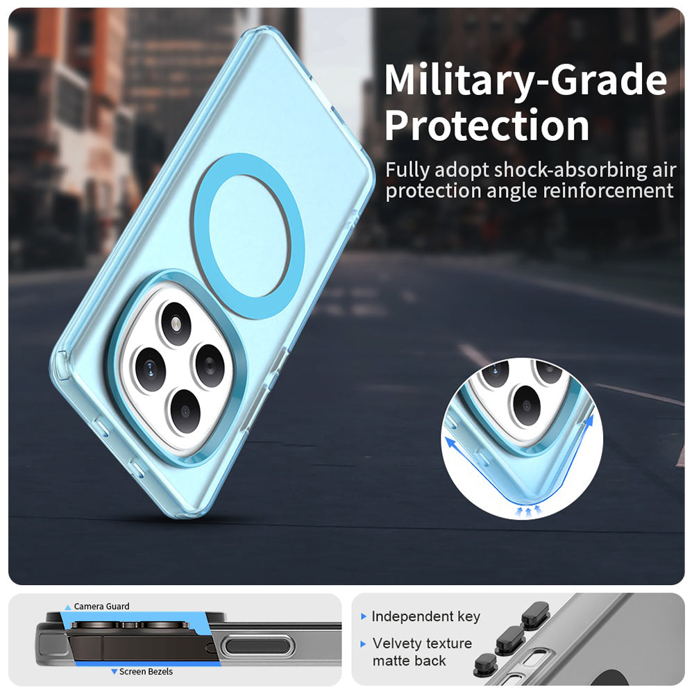 Funda MagSafe para Xiaomi Poco M8 / Redmi Note 15 5G / Note 15 4G, Techsuit, CandyCase, Azul