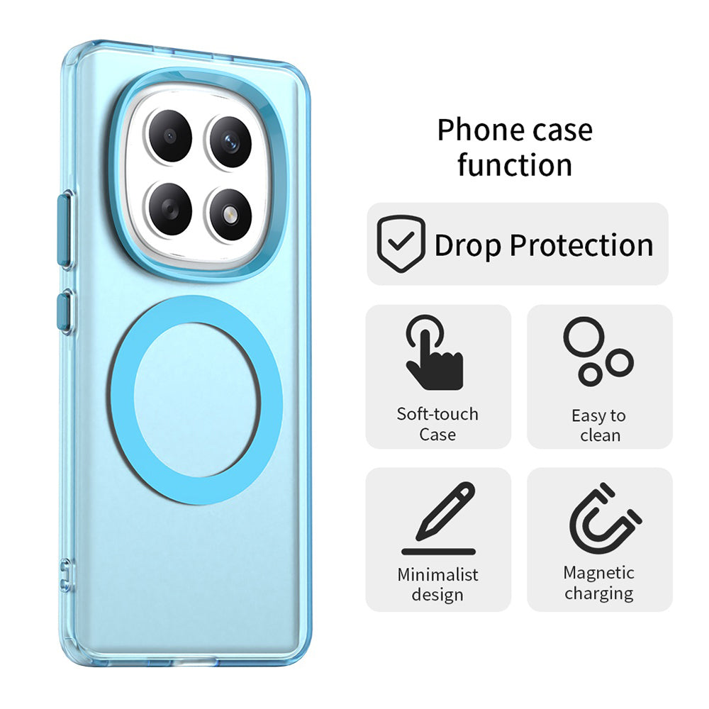 Funda MagSafe para Xiaomi Poco M8 / Redmi Note 15 5G / Note 15 4G, Techsuit, CandyCase, Azul