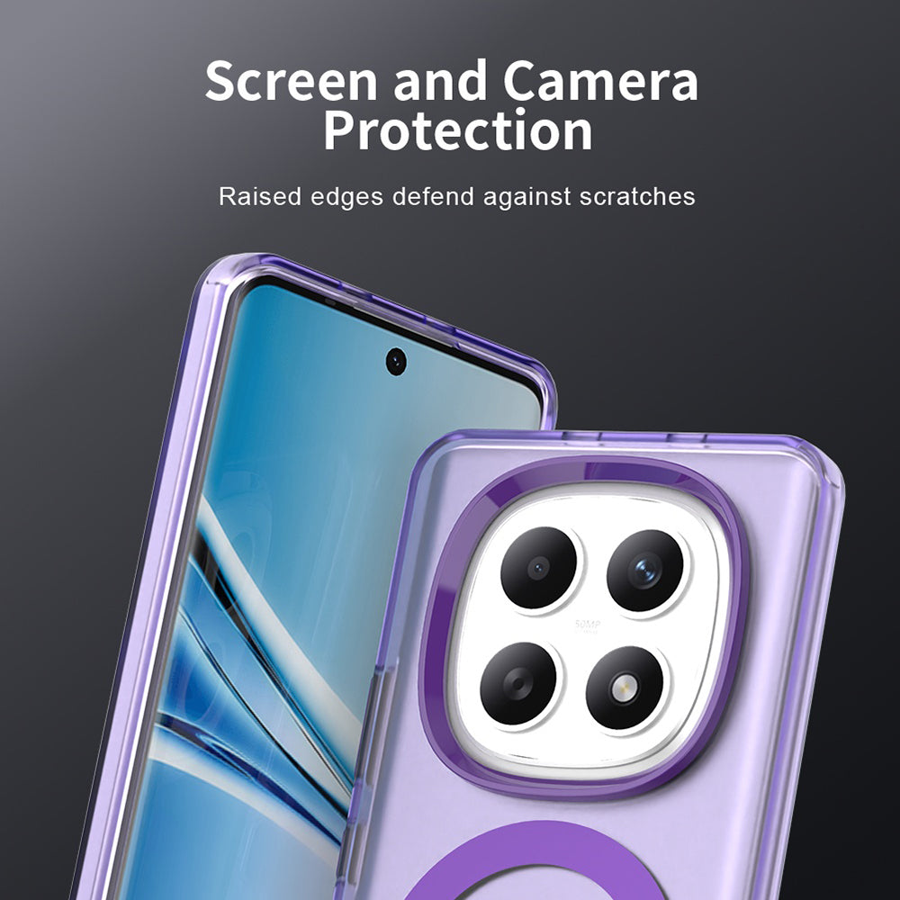 Funda MagSafe para Xiaomi Poco M8 / Redmi Note 15 5G / Note 15 4G, Techsuit, CandyCase, Morado