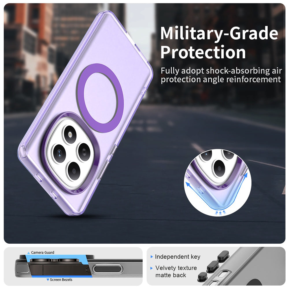 Funda MagSafe para Xiaomi Poco M8 / Redmi Note 15 5G / Note 15 4G, Techsuit, CandyCase, Morado