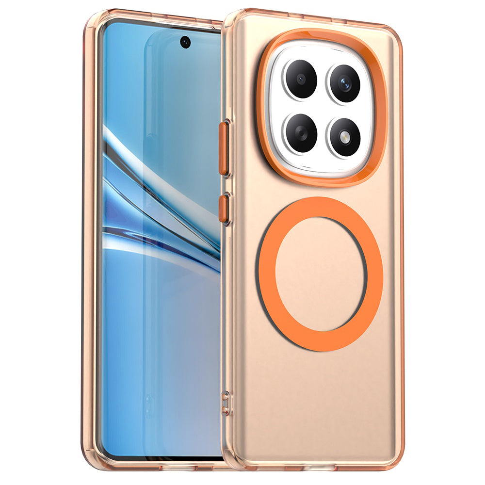 Funda MagSafe para Xiaomi Poco M8 / Redmi Note 15 5G / Note 15 4G, Techsuit, CandyCase, Naranja