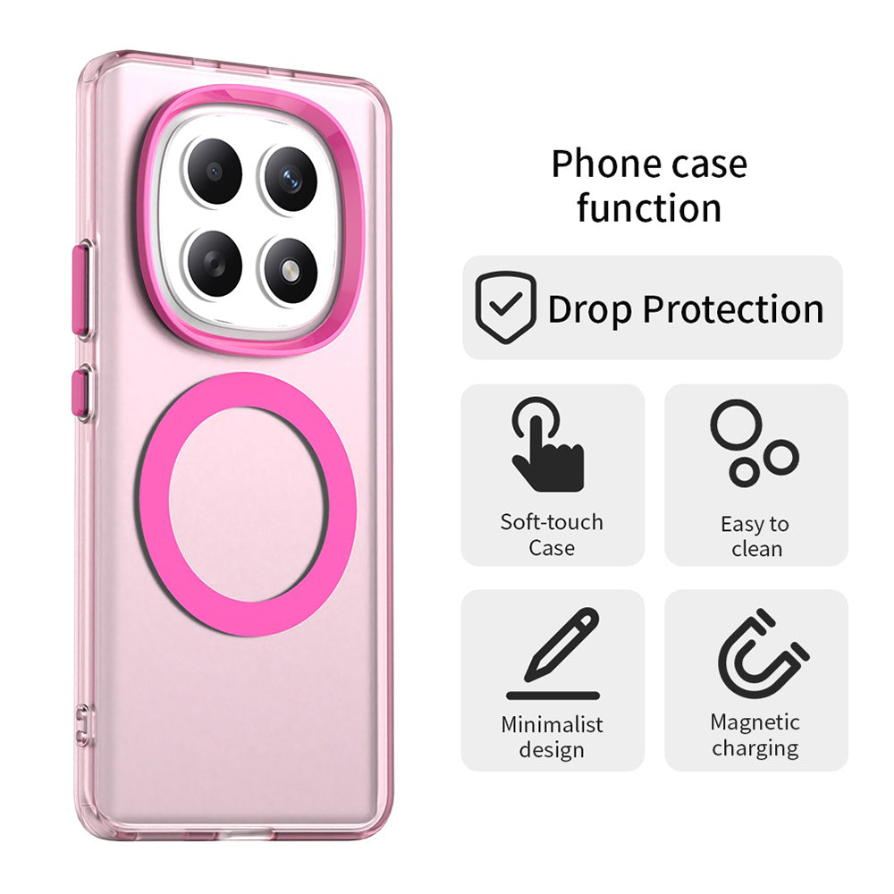 Funda MagSafe para Xiaomi Poco M8 / Redmi Note 15 5G / Note 15 4G, Techsuit, CandyCase, Rosa