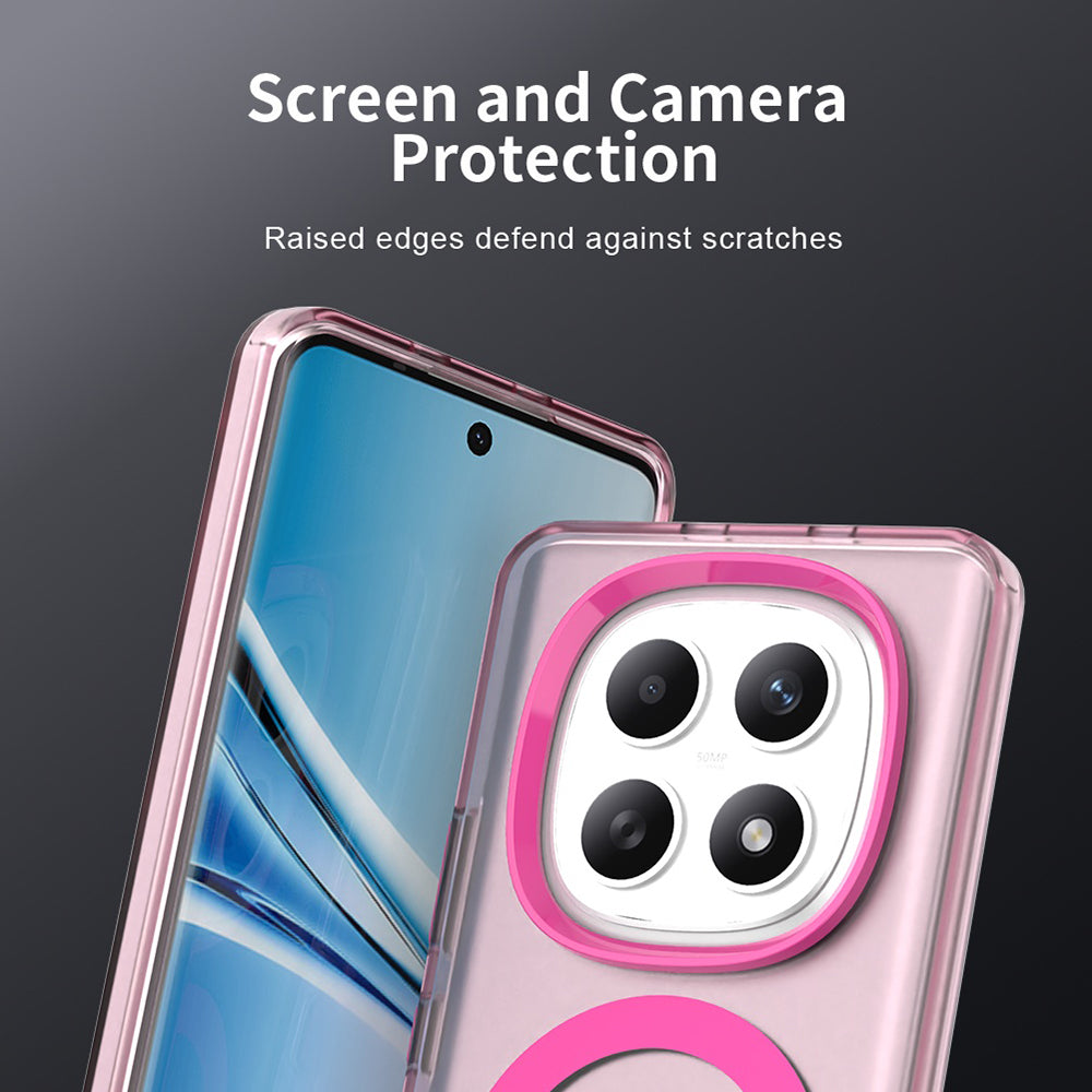 Funda MagSafe para Xiaomi Poco M8 / Redmi Note 15 5G / Note 15 4G, Techsuit, CandyCase, Rosa
