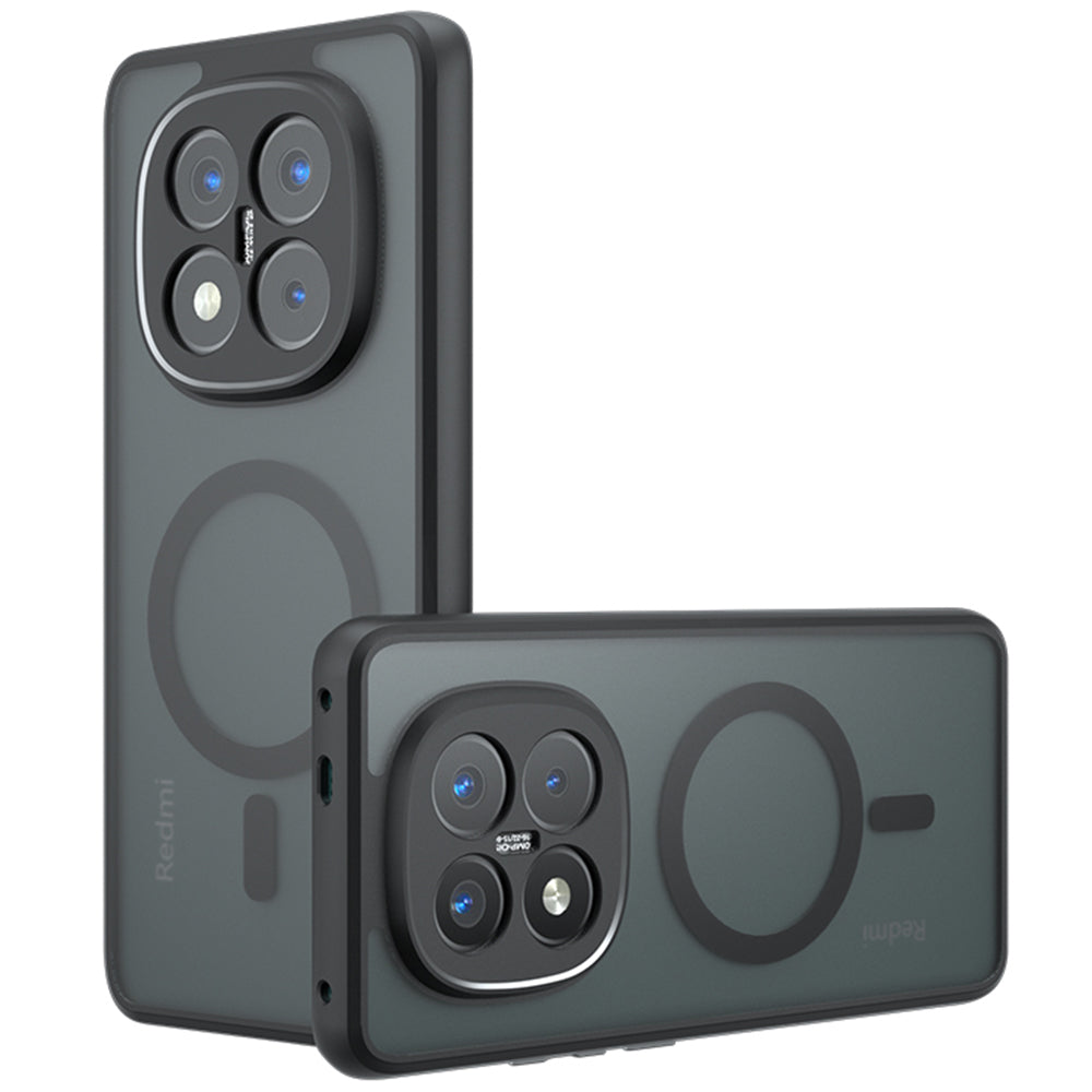 Funda MagSafe para Xiaomi Poco X7 / Note 14 Pro 5G, Techsuit, PureFrost, Negra