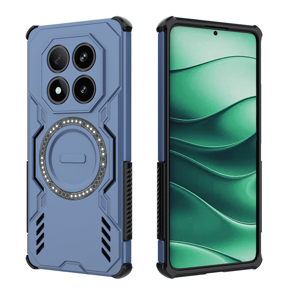 Funda MagSafe para Xiaomi Poco X7 / Redmi Note 14 Pro 5G, Techsuit, ArmorMag, Azul