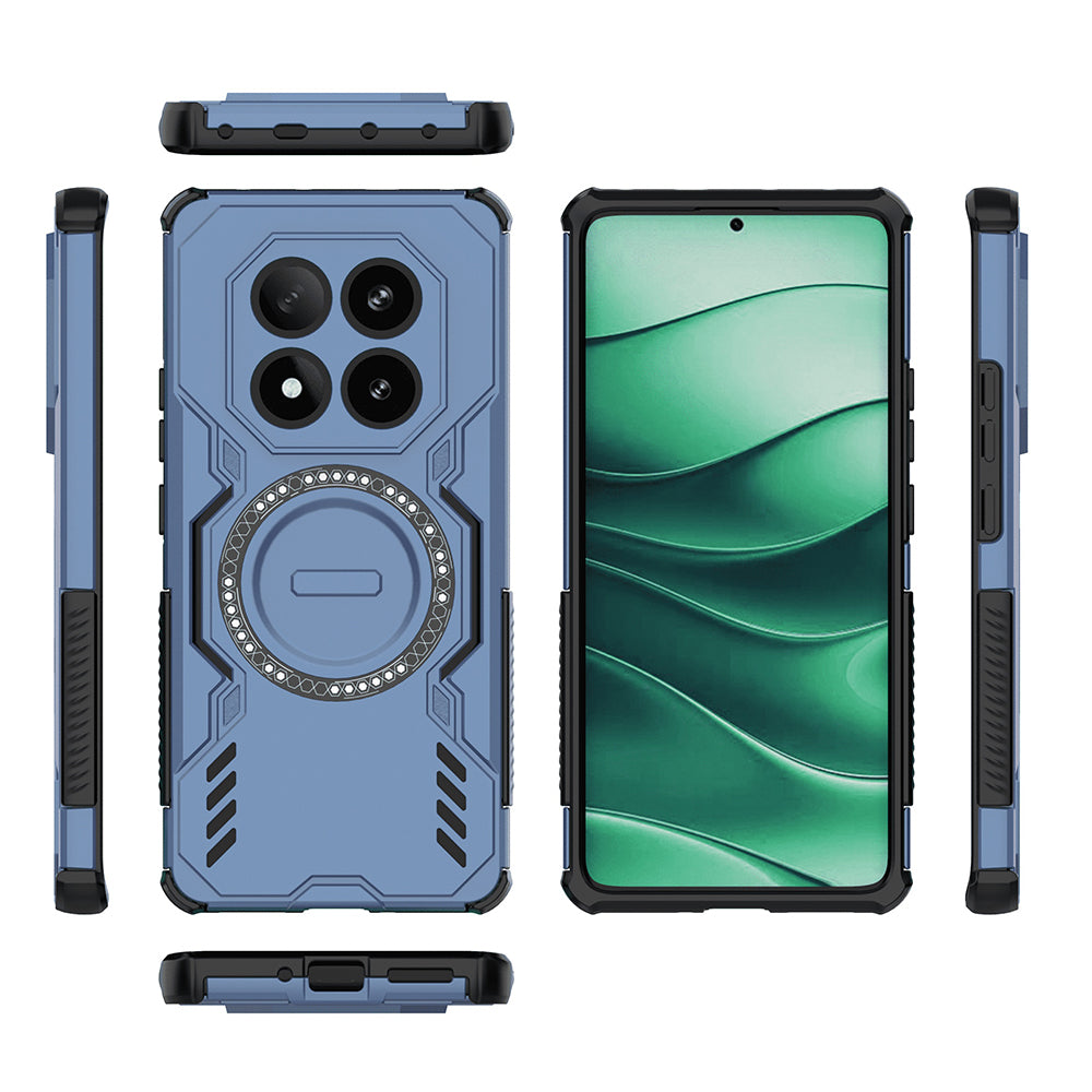 Funda MagSafe para Xiaomi Poco X7 / Redmi Note 14 Pro 5G, Techsuit, ArmorMag, Azul