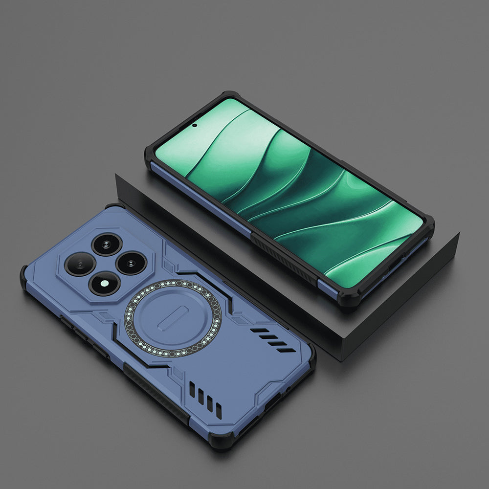 Funda MagSafe para Xiaomi Poco X7 / Redmi Note 14 Pro 5G, Techsuit, ArmorMag, Azul