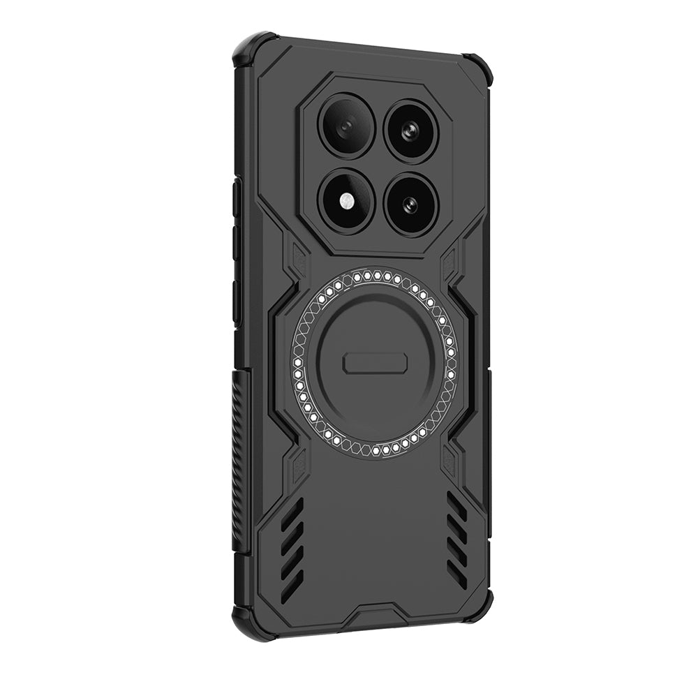 Funda MagSafe para Xiaomi Poco X7 / Redmi Note 14 Pro 5G, Techsuit, ArmorMag, Negra