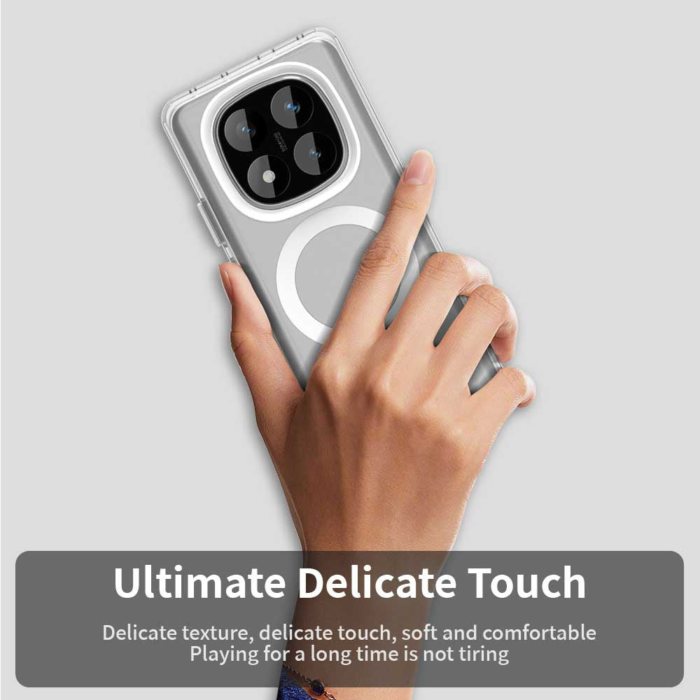 Funda MagSafe para Xiaomi Poco X7 / Redmi Note 14 Pro 5G, Techsuit, CandyCase, Blanca