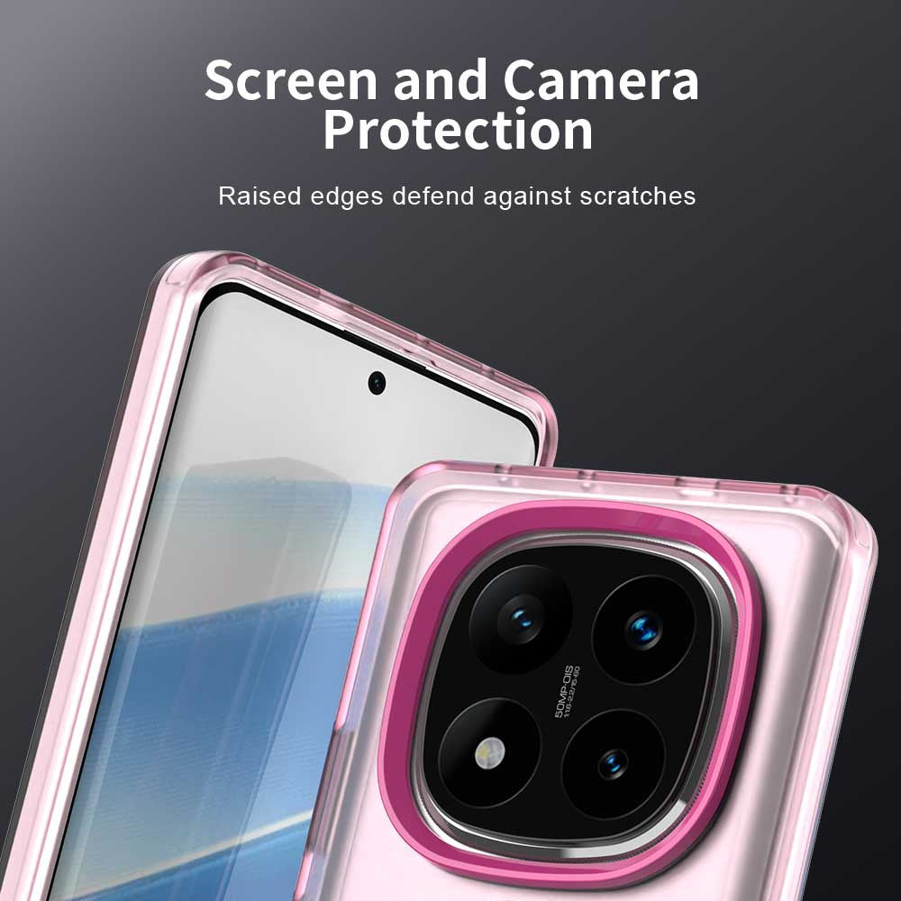 Funda MagSafe para Xiaomi Poco X7 / Redmi Note 14 Pro 5G, Techsuit, CandyCase, Rosa