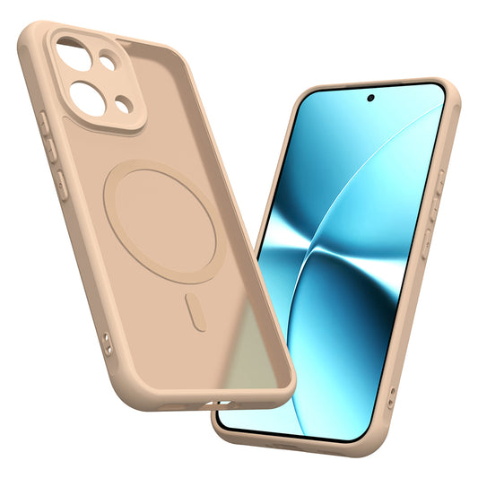 Funda MagSafe para Xiaomi Poco X8 Pro Max, Techsuit, HaloFrost II, Dorada