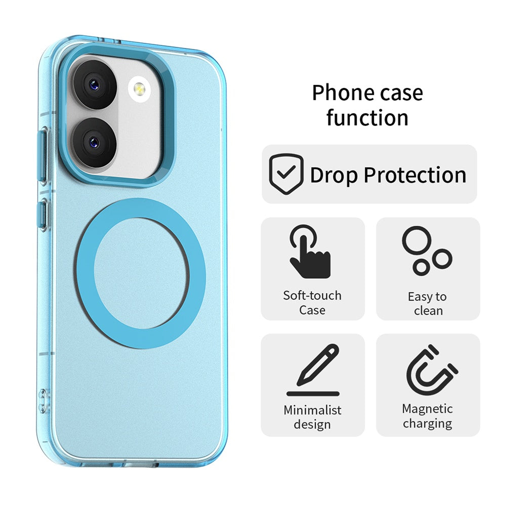 Funda MagSafe para Xiaomi Poco X8 Pro, Techsuit, CandyCase, Azul