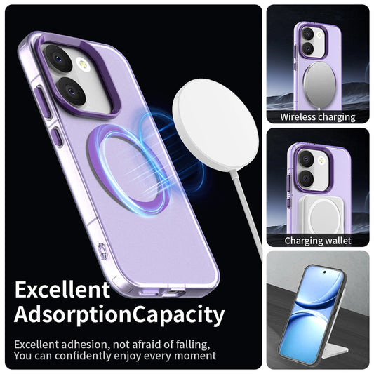 Funda MagSafe para Xiaomi Poco X8 Pro, Techsuit, CandyCase, Morado