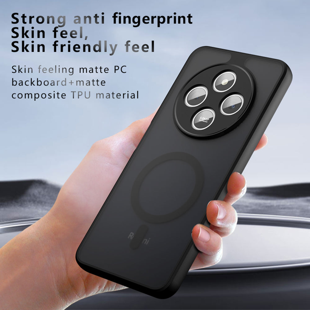 Funda MagSafe para Xiaomi Redmi 14C, Techsuit, PureFrost, Negra