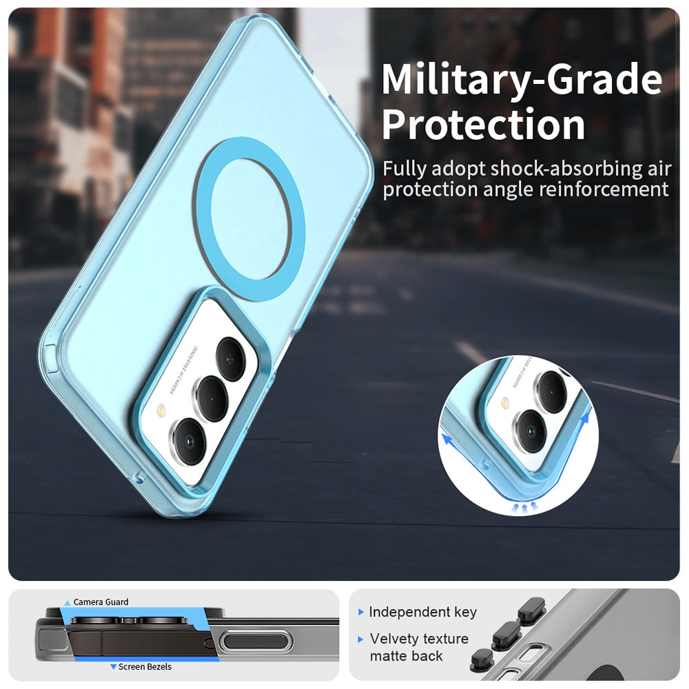 Funda MagSafe para Xiaomi Redmi 15 5G / 15 4G, Techsuit, CandyCase, Azul.