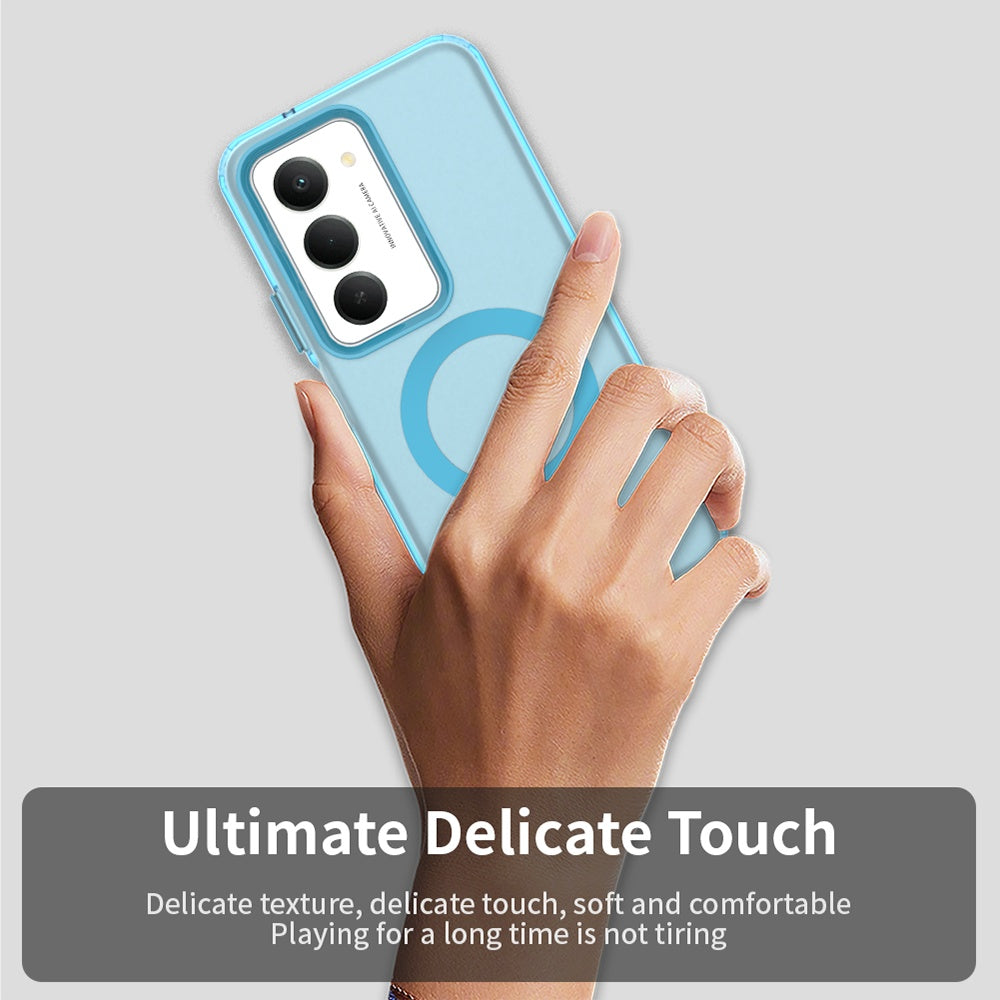 Funda MagSafe para Xiaomi Redmi 15 5G / 15 4G, Techsuit, CandyCase, Azul.
