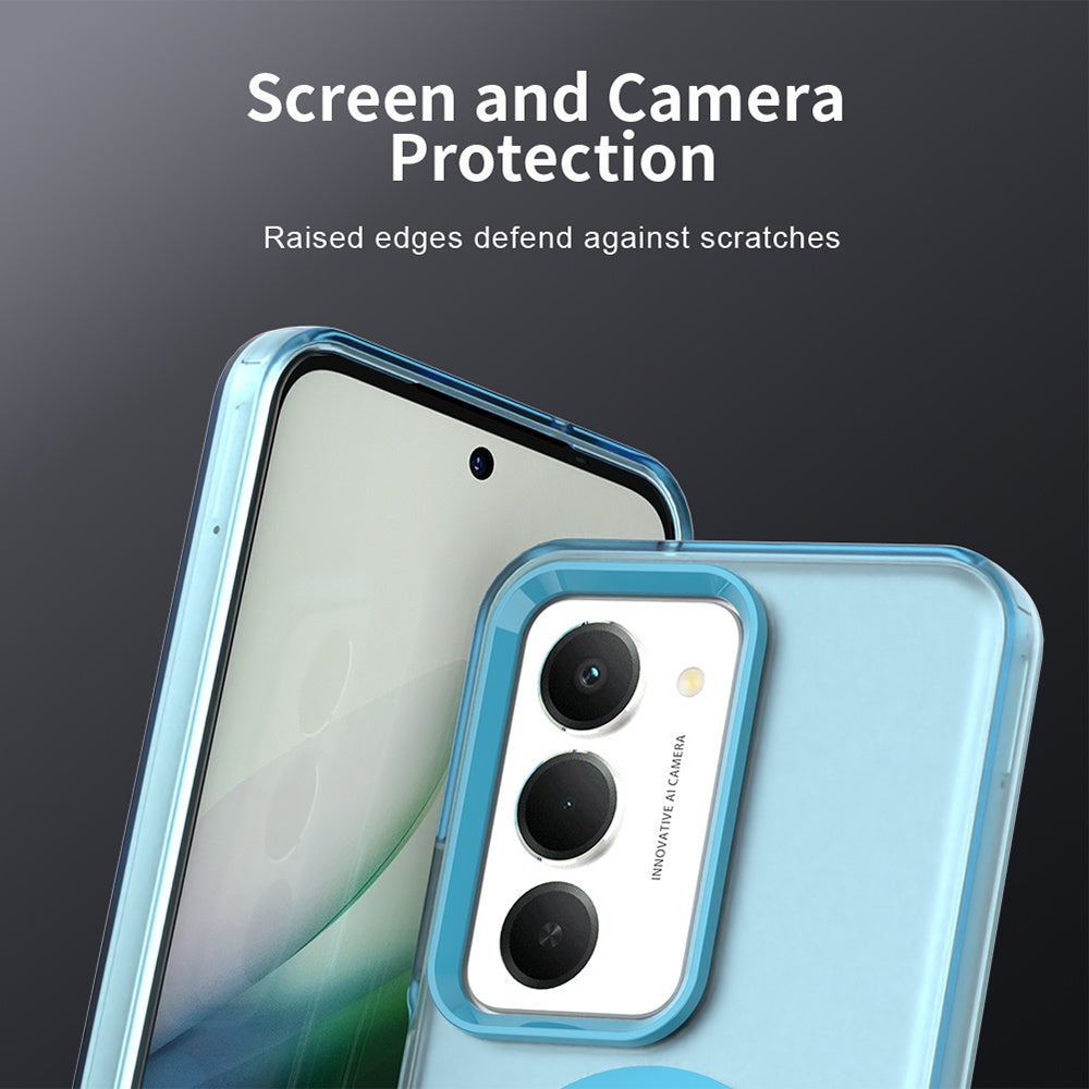 Funda MagSafe para Xiaomi Redmi 15 5G / 15 4G, Techsuit, CandyCase, Azul.
