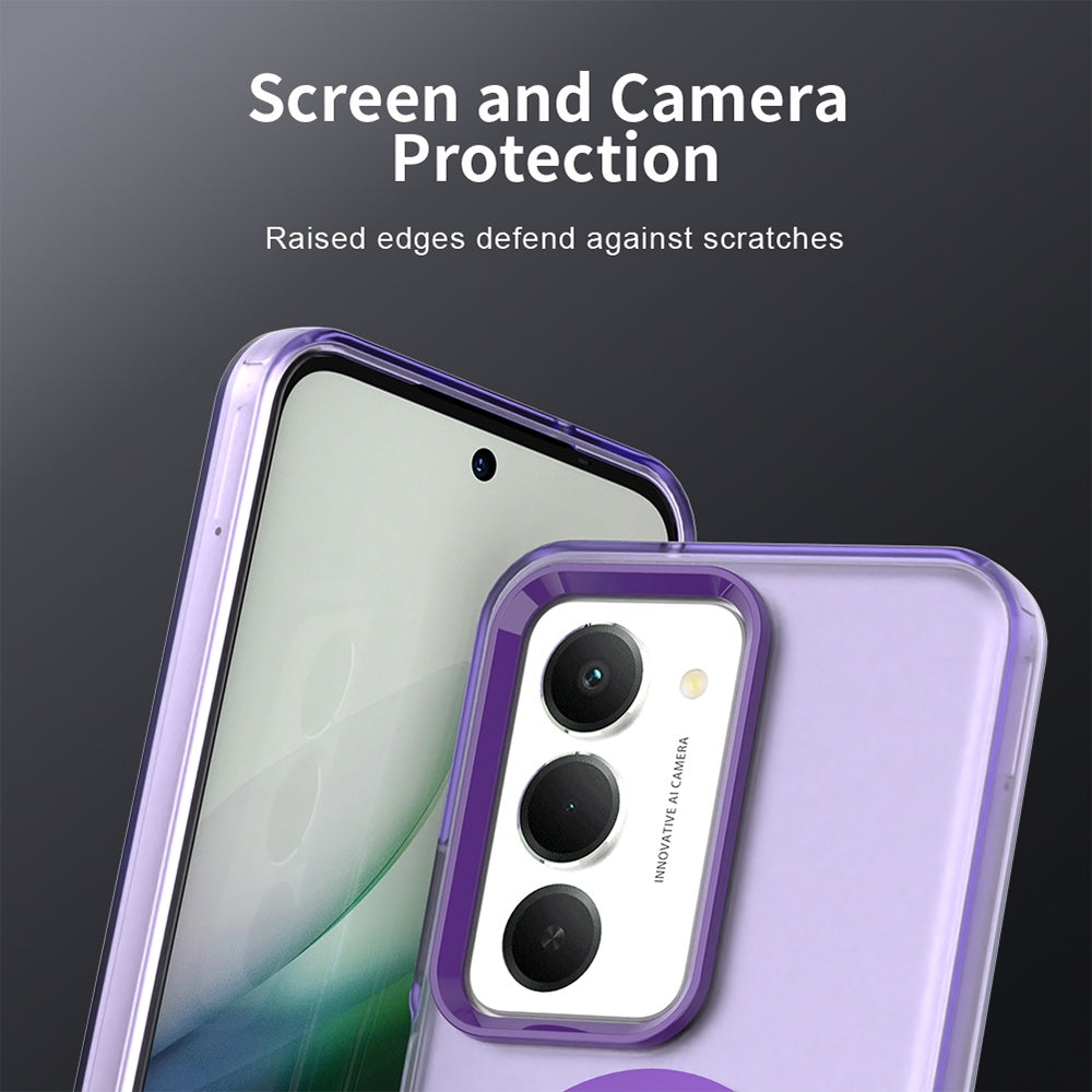 Funda MagSafe para Xiaomi Redmi 15 5G / 15 4G, Techsuit, CandyCase, Morado