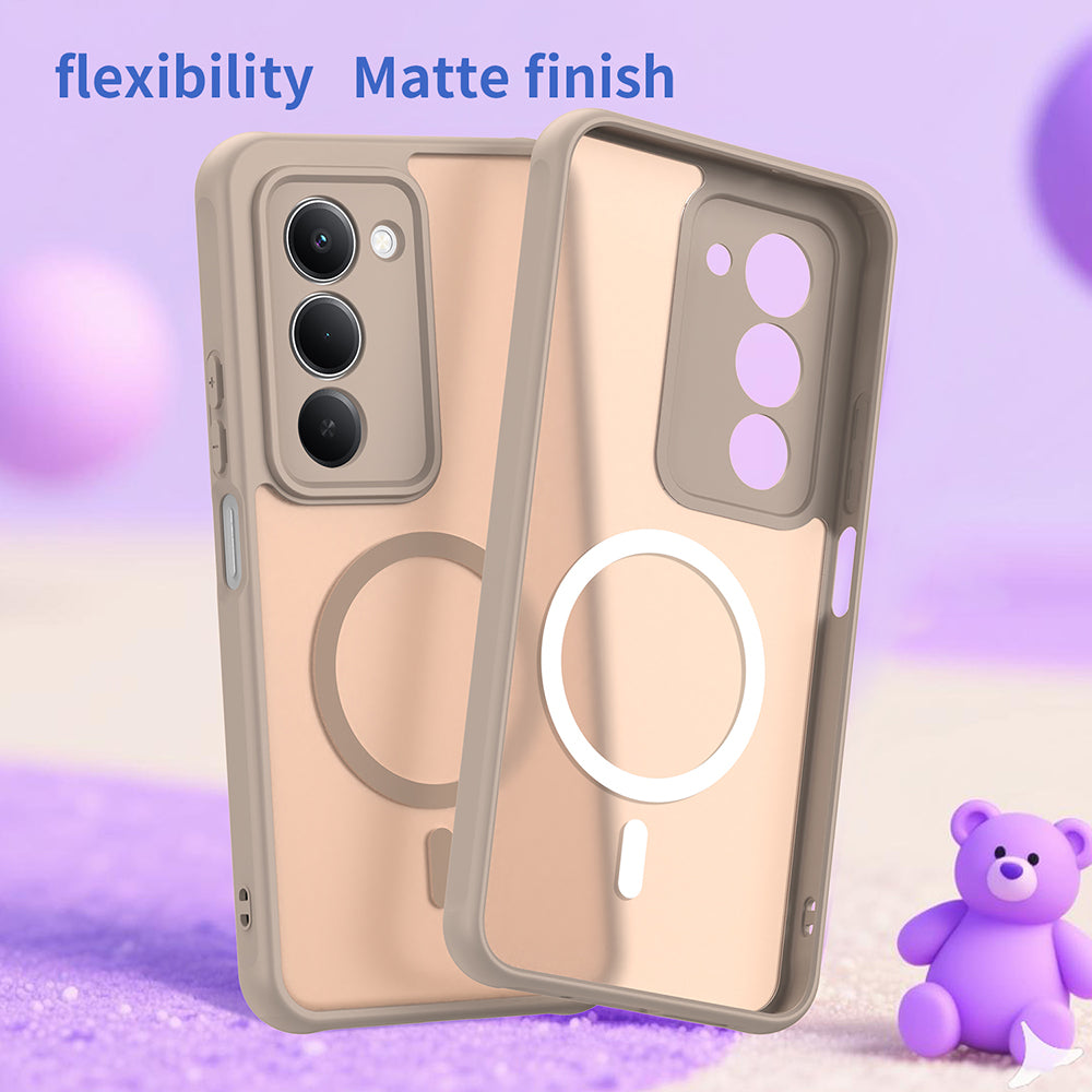 Funda MagSafe para Xiaomi Redmi 15 5G / 15 4G, Techsuit, HaloFrost II, Dorada