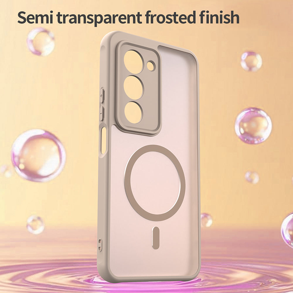 Funda MagSafe para Xiaomi Redmi 15 5G / 15 4G, Techsuit, HaloFrost II, Dorada