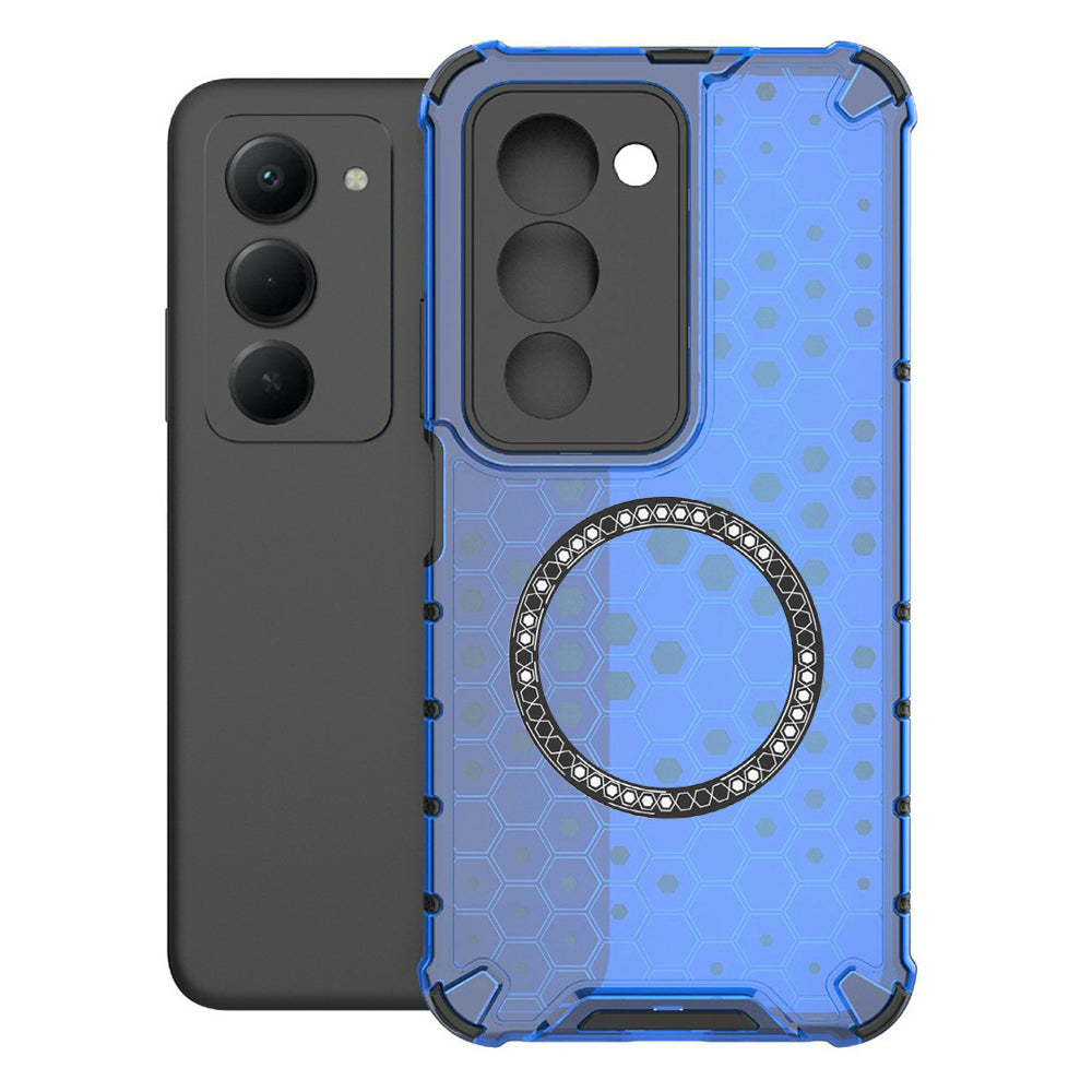 Funda MagSafe para Xiaomi Redmi 15 5G / 15 4G, Techsuit, HoneyComb Shield, Azul