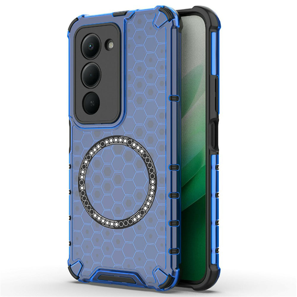 Funda MagSafe para Xiaomi Redmi 15 5G / 15 4G, Techsuit, HoneyComb Shield, Azul