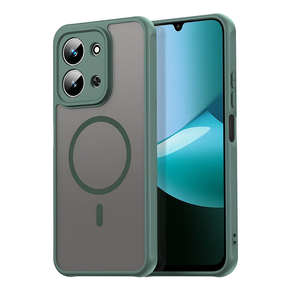 Funda MagSafe para Xiaomi Redmi 15C 5G / 15C 4G, Techsuit, HaloFrost II, Verde