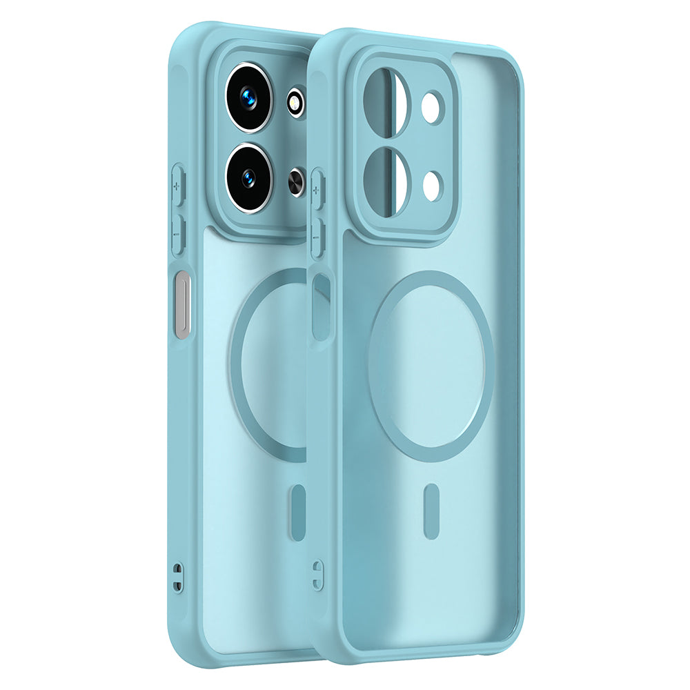 Funda MagSafe para Xiaomi Redmi 15C 5G / 15C 4G, Techsuit, HaloFrost II, Verde Claro